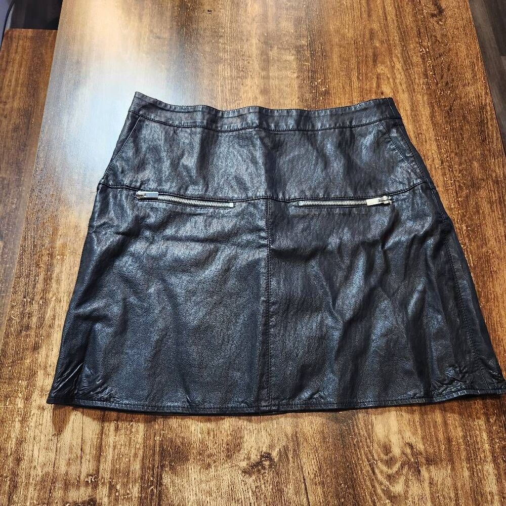 Vegan leather skirt